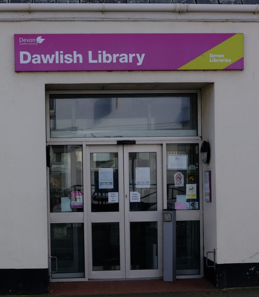 Dawlish library entrance